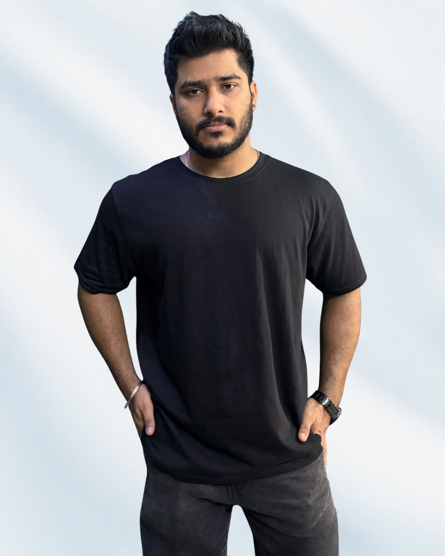 THE MOKSH SOUL MENS GRAPHIC OVERSIZED T-SHIRT