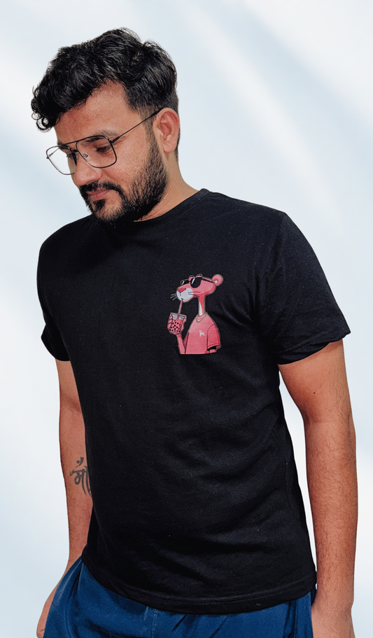 THE MOKSH SOUL MENS OVERSIZED PRINTED T-SHIRT